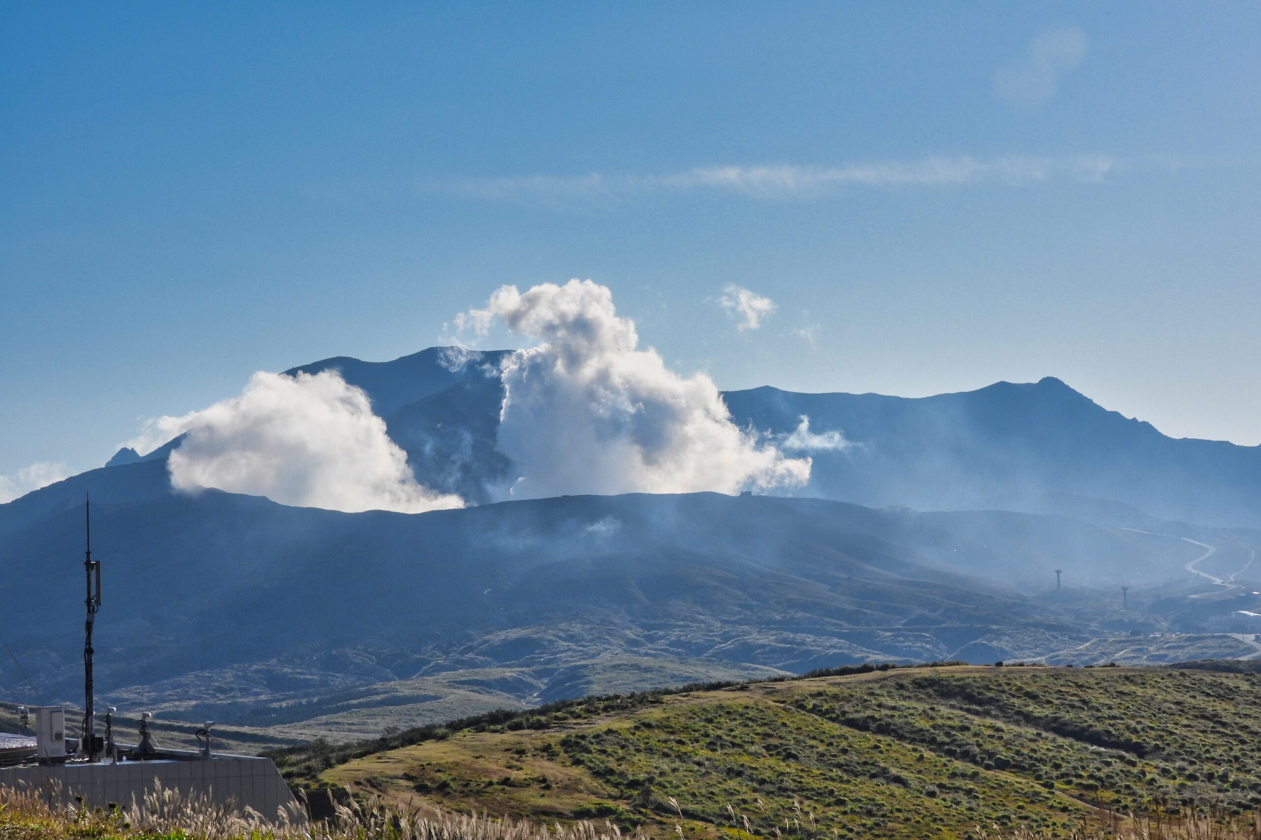 中岳の噴煙
