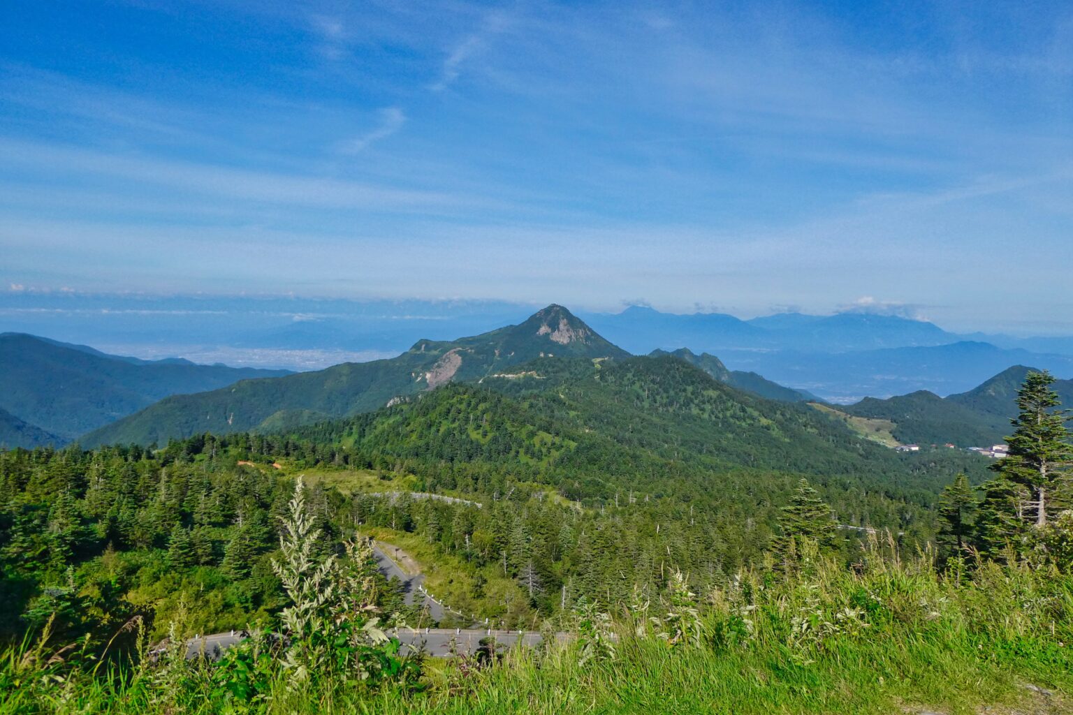 笠岳　国道292号