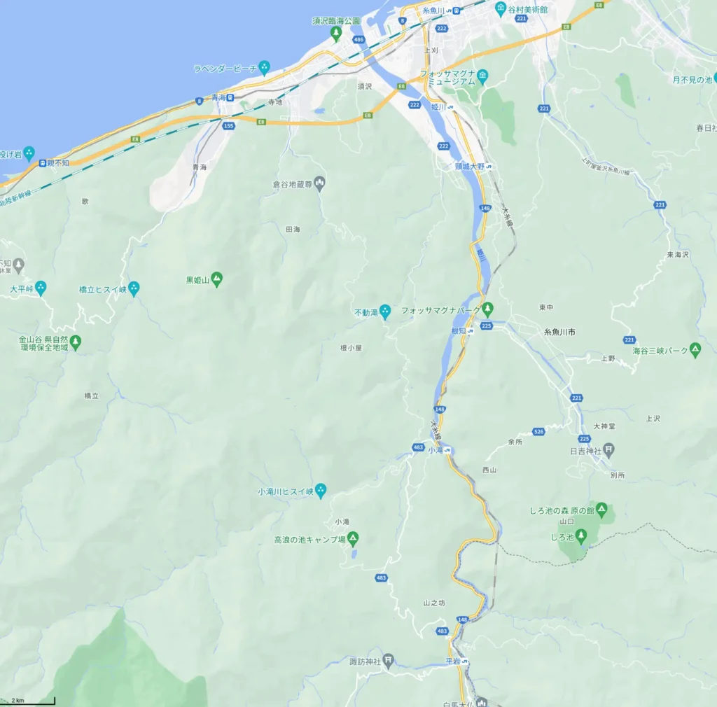 Googleマップ 糸魚川