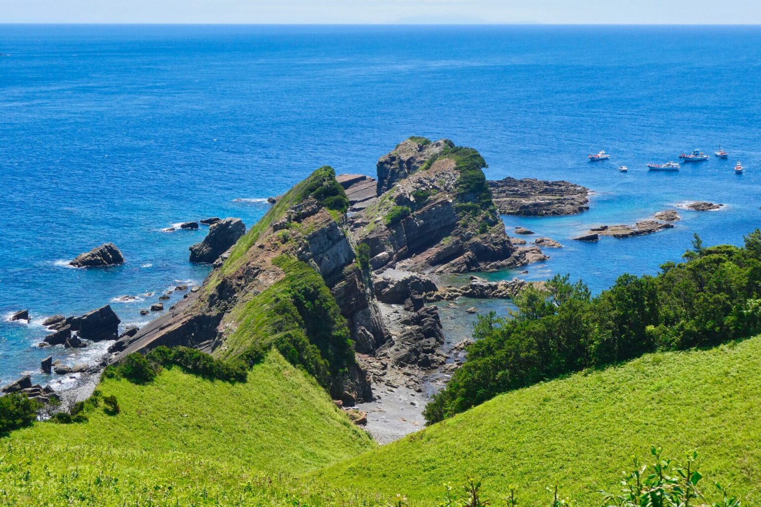 鳥巣展望台海岸