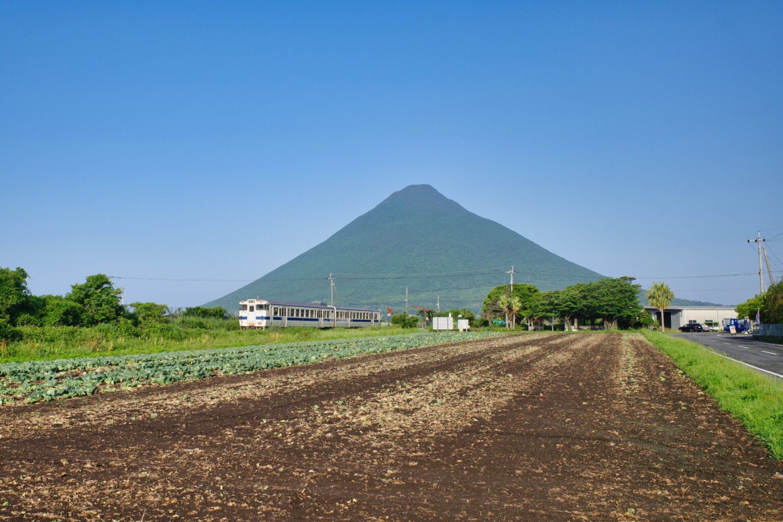 開聞岳、西大山駅