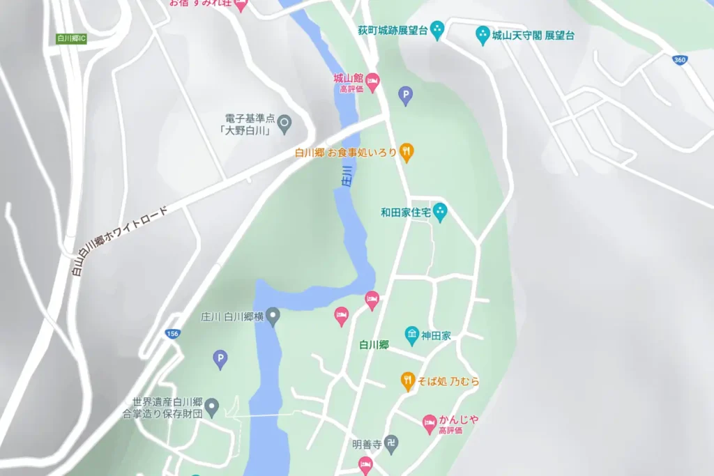 白川郷荻町地図