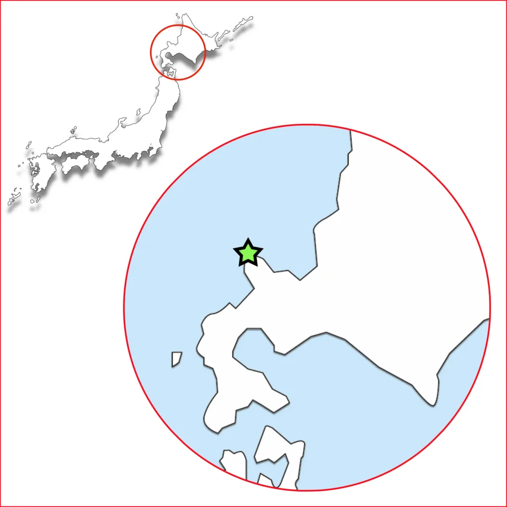 神威岬地図