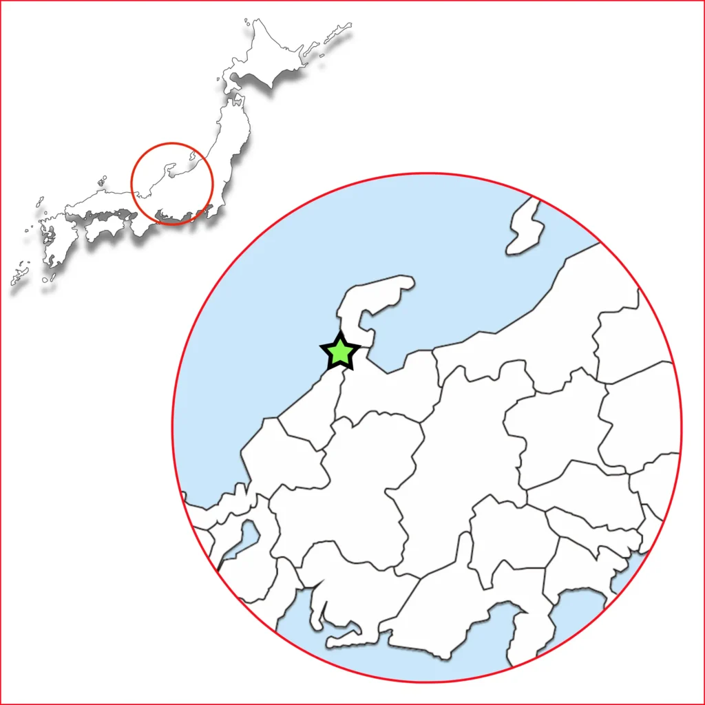 千里浜地図