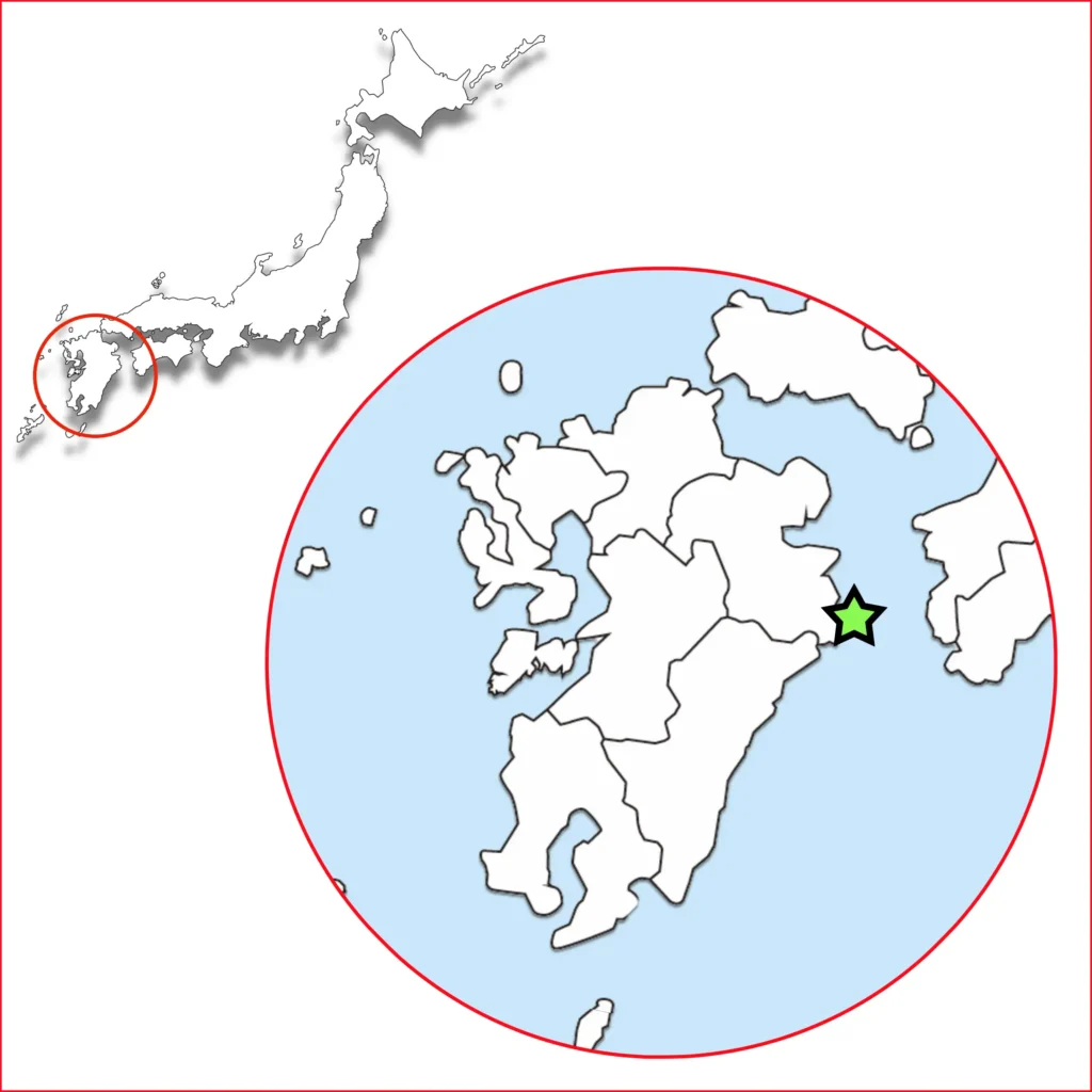 鶴御崎　九州最東端　地図