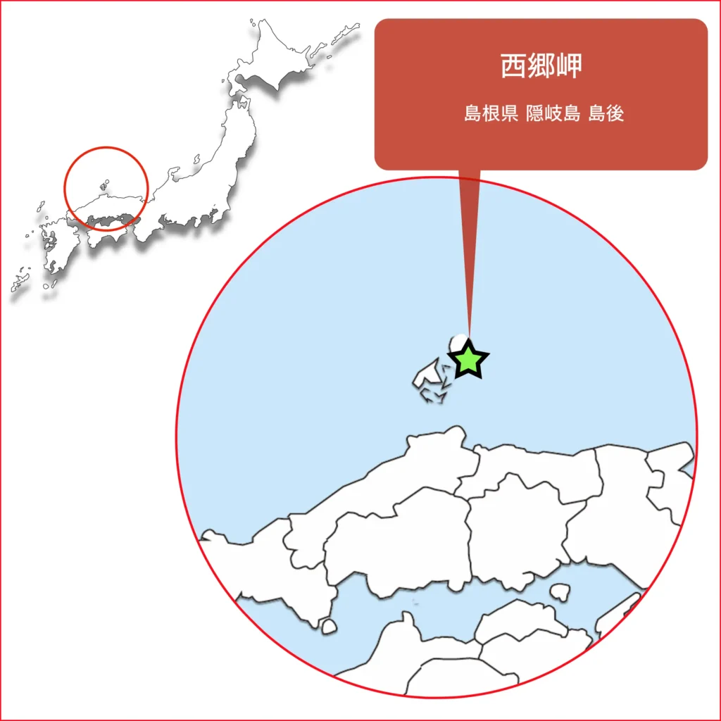 西郷岬地図