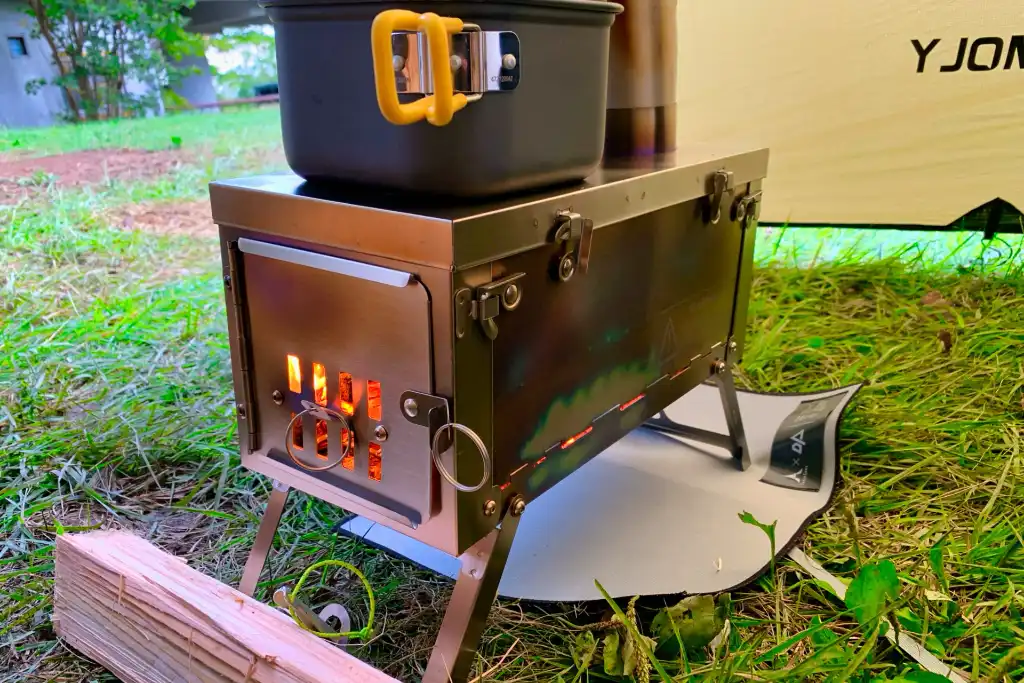 Winnerwell チタン薪ストーブ　1キロ未満 Winnerwell チタン 折りたたみ薪ストーブ